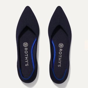 ROTHY'S THE POINT BLACK SOLID SHOES